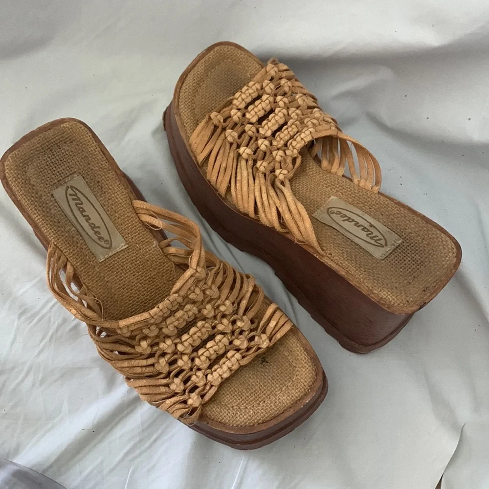 90’s/Y2K Vintage Chunky Platform Sandals/Mules - Picture 9 of 10